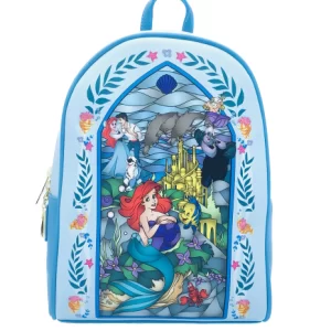 LA PETITE SIRENE - Stain Glass - Mini Sac à Dos Loungefly 'Exclusive'